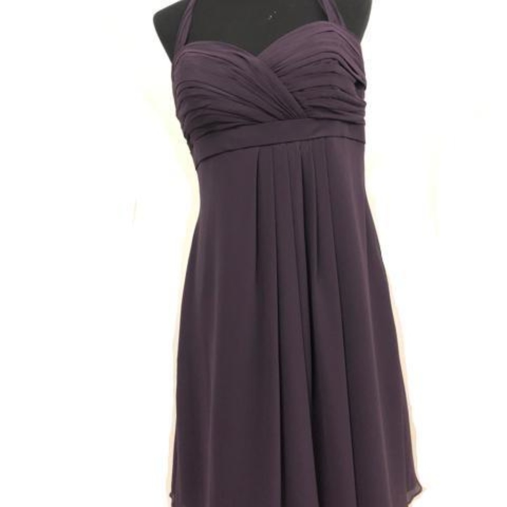Bill Levkoff Halter Rushing Short Formal Dress